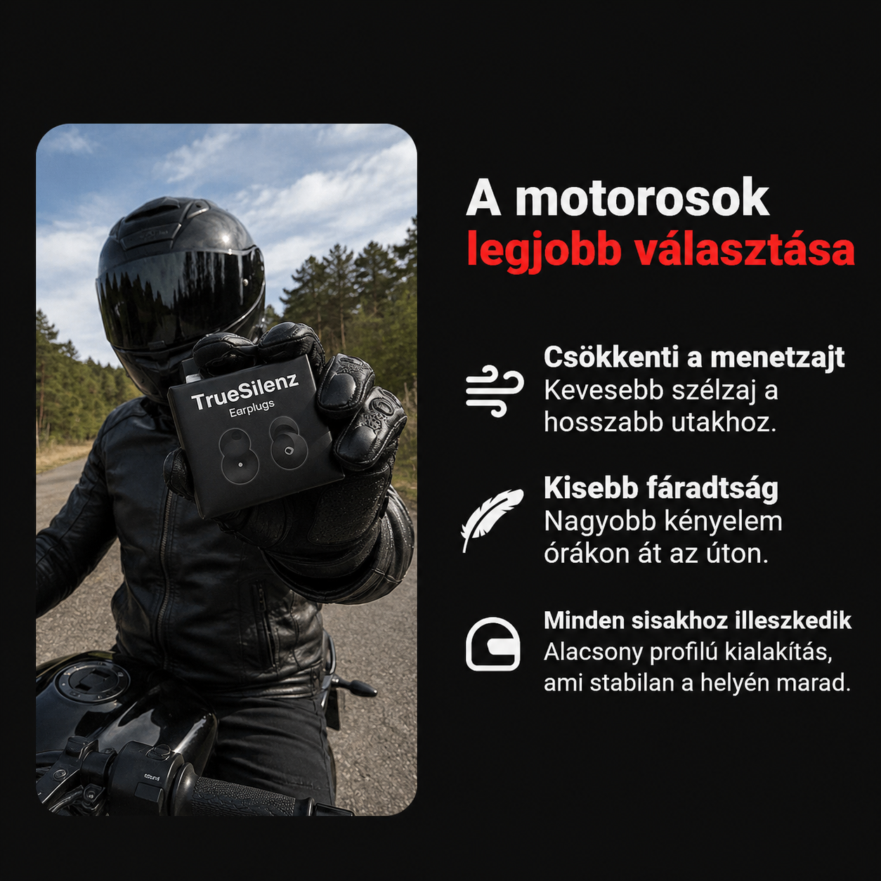 A motorosok legjobb valasztasa - TrueSilenz Moto Pro 2