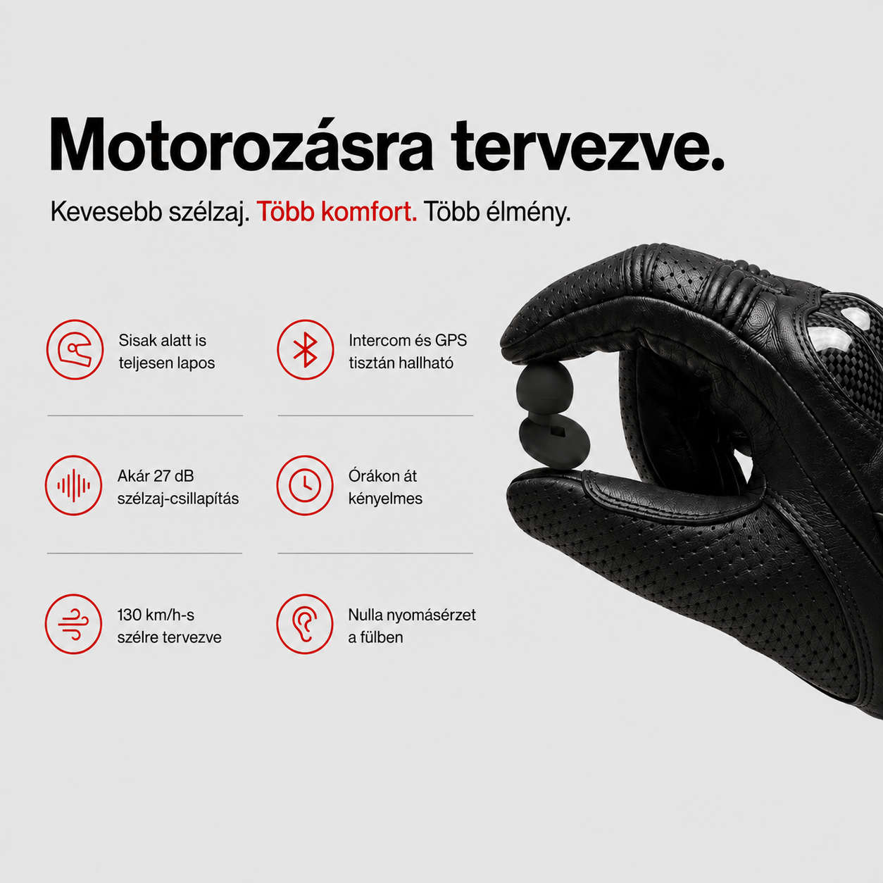 Motorozasra tervezve - TrueSilenz Moto Pro 2 tulajdonsagok